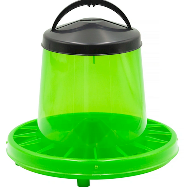 Karmnik dla drobiu kompaktowy transparentny zielony 3kg 