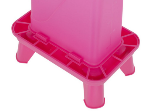 Karmidło dla drobiu prostokątne 3,5 l, plastikowy, różowe, Kerbl