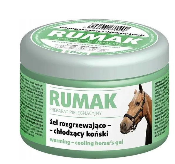 Rumak rozgrzewająco - chłodzący dla koni (Vetos Farma) żel pudełko 