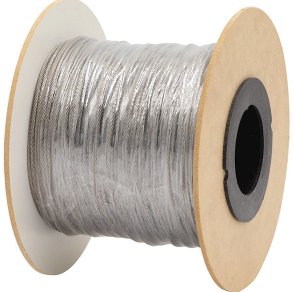 Linka stalowa fi 2mm nierdzewna do systemu podwieszania 100mb 