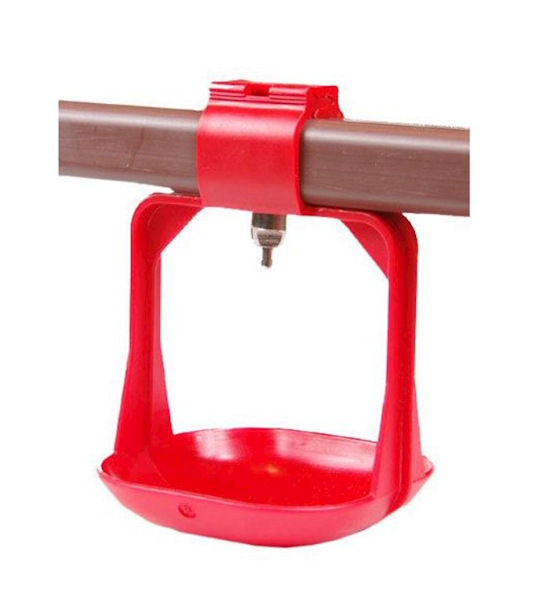 Dwuramienna miseczka okapowa kwadratowa pod poidła kropelkowe - duża