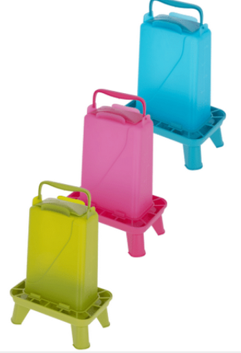 Karmidło dla drobiu prostokątne 3,5 l, plastikowy, niebieskie, Kerbl