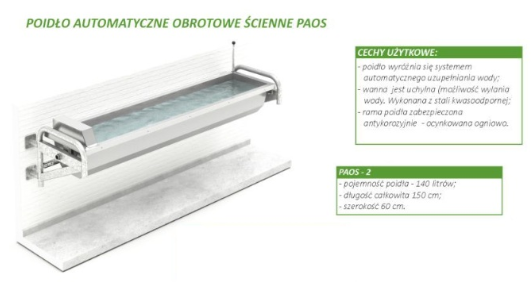 Poidło automatyczne obr. ścienne PAOS-2