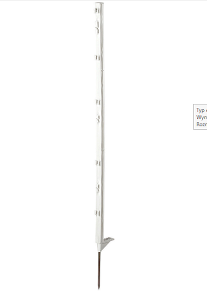 Palik Basic 105cm biały podw. stopka, NOWY 