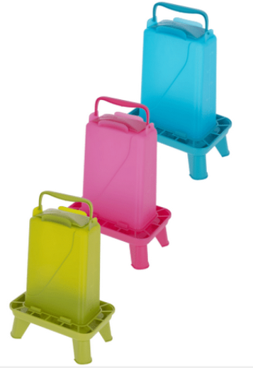 Karmidło dla drobiu prostokątne 3,5 l, plastikowy, różowe, Kerbl