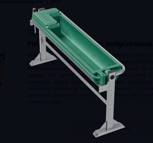 Poidło wylewne stojące 