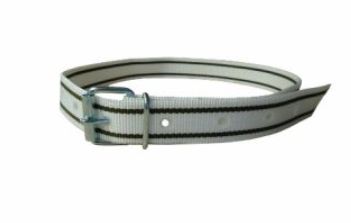 Obroża identyfikacyjna, 135 cm, biały/czarny