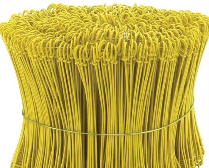 Drut mocujący żółty powlekany 
