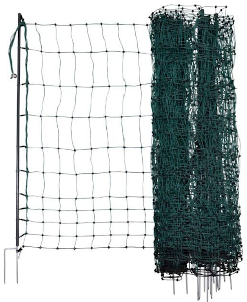 Siatka elektryczna dla drobiu Premium, 50m 122cm podw.szpic, zielony Kerbl