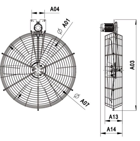 Mieszacz koszowy Multifan fi 130