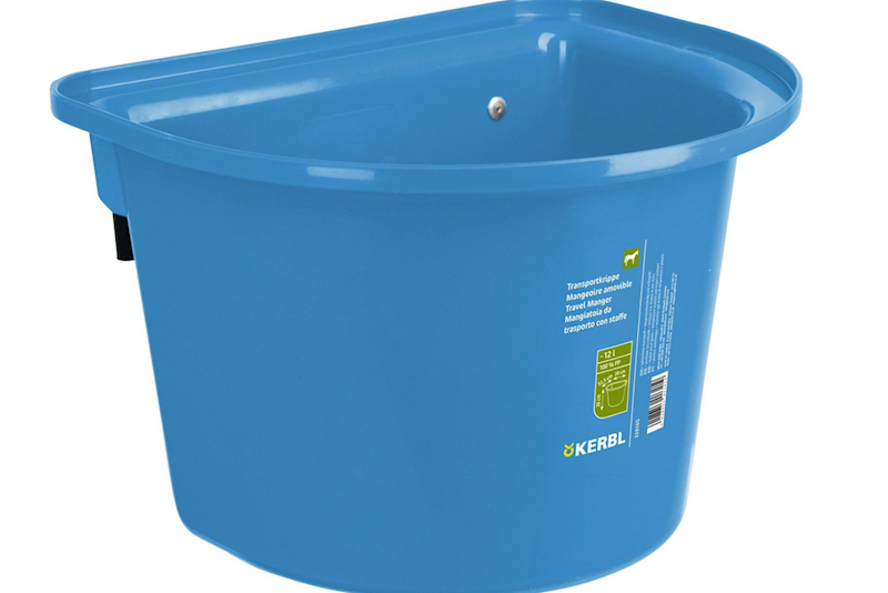 Żłób na paszę z zawiesiem, 12l, turkusowy