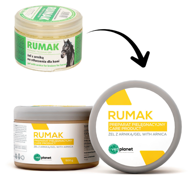 Rumak na stłuczenia z arniką dla koni (Vetos Farma) 500 G