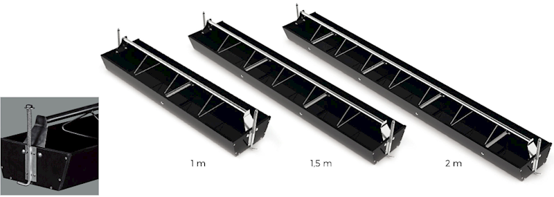 Koryto warchlak PE - 200 cm wpinane w ruszt 