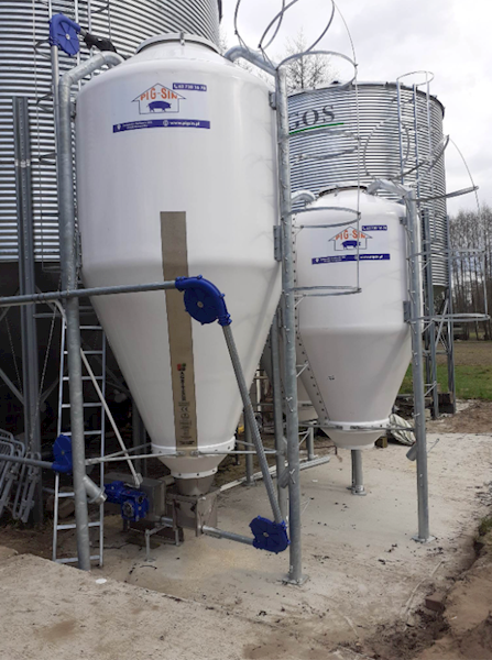 Silos paszowy z włókna szklanego 