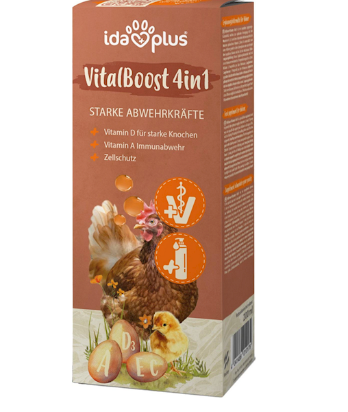 Witaminowy koncentrat dla drobiu, VitalBoost, 4w1, 200 ml