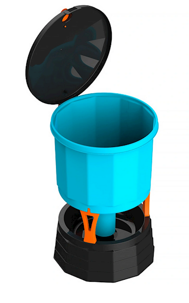 Poidło dla kur automatyczne KOLOSS z przezroczystym zasobnikiem 45 l