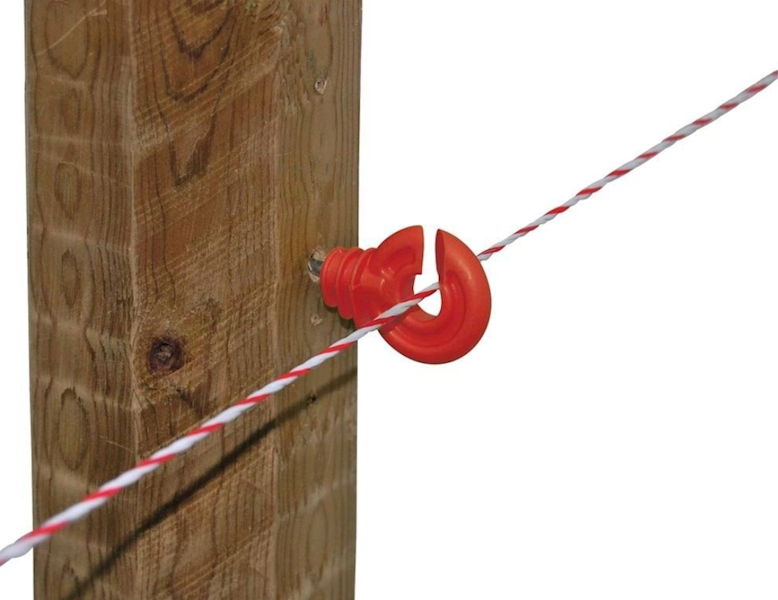 Izolator do plecionek i drutu BASIC, czerwony, Kerbl