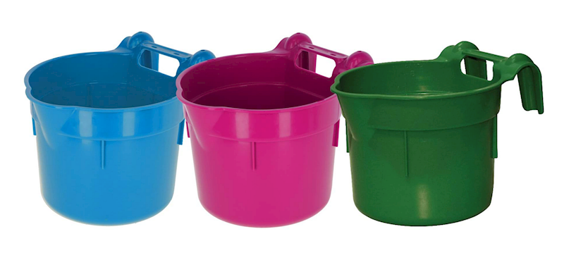 Karmidło HangON z zaczepem, okrągłe, 8L oliwkowe