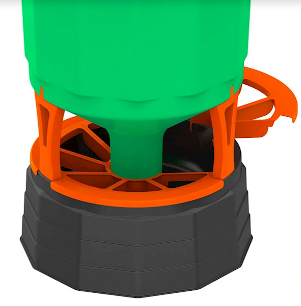 Karmnik dla kur automatyczny KOLOSS z przezroczystym zasobnikiem 25 kg