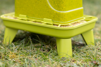 Karmidło dla drobiu prostokątne 3,5 l, plastikowy, zielone, Kerbl