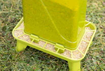 Karmidło dla drobiu prostokątne 5,5 l, plastikowy, zielone, Kerbl