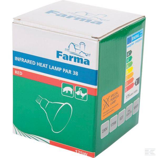 Promiennik PAR 175W czerwony FARMA
