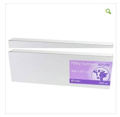 Filtr rurowy do mleka, 620 x 57 mm, 200 szt Can Agri