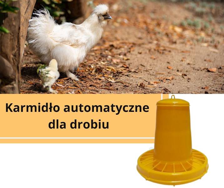 Karmidło automatyczne dla drobiu, żółte, 20l, 15kg, Novital