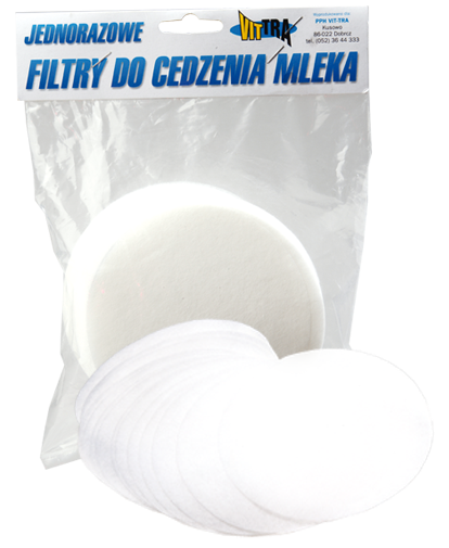 Vittra Filtry krążkowe do cedzenia mleka 114mm 200 szt. 