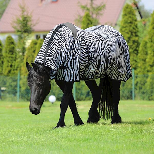 Derka York siatkowa z kapturem zebra 105 cm 