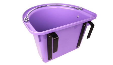 Żłób na paszę z zawiesiem i pałąkiem Yummy 12l lawendowy 