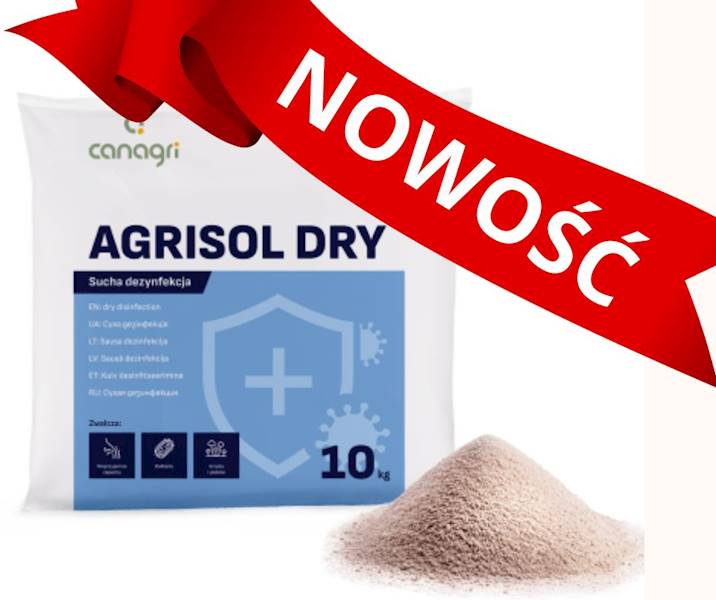 Sucha dezynfekcja Agrisol Dry 10 kg 