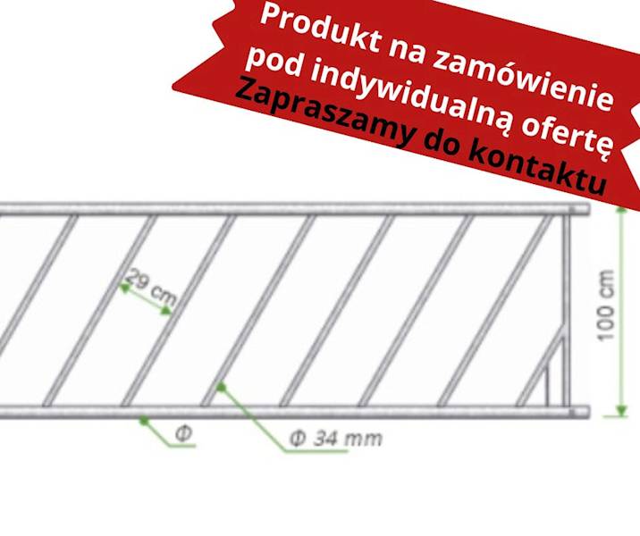 drabina paszowa skośna DPS 2-29 L-35000 OC.