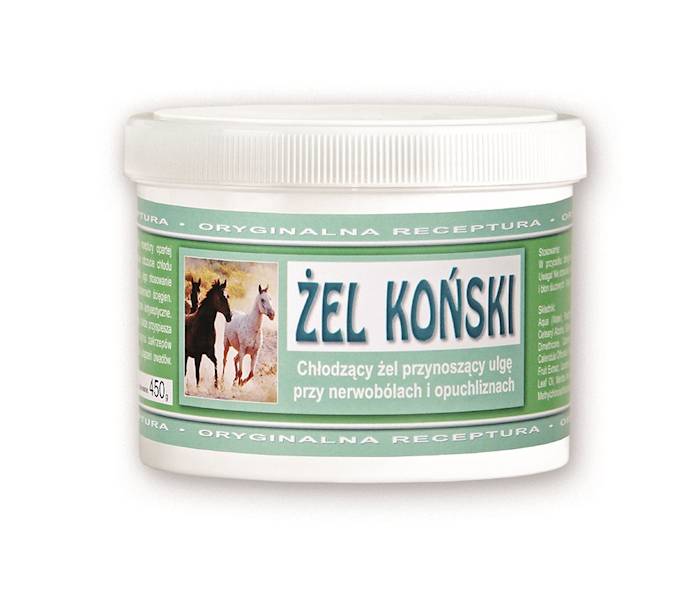 Żel koński 0,45kg - żel chłodzący na nerwobóle i opuchlizny