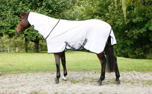 Derka przeiwowadowa dla konia RugBe SuperFly biały 135 cm Covalliero