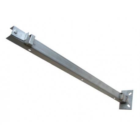 Słupek czołowy 600 ze stopą 50x100, stal KO