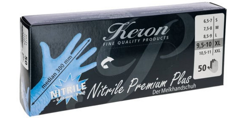 Rękawice Nitrile Premium Plus roz. XL niebieskie 50 szt