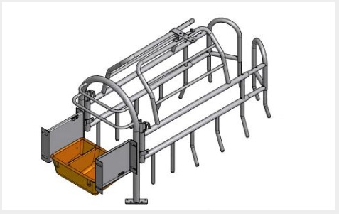 Jarzmo porodowe skośne z blachami (P)