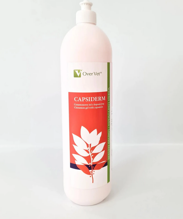 Capsiderm żel butelka 1 litr Żel do wymion na obrz