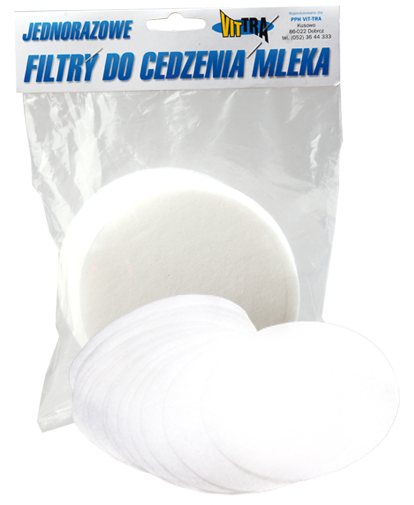 Vittra Filtry krążkowe do cedzenia mleka 125 mm 200 szt. 