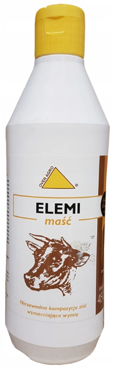 Elemi maść 450g - rozgrzewająca bezkarencyjna maść na zapalenia wymion / 29.02.2028 / 31.08.2028