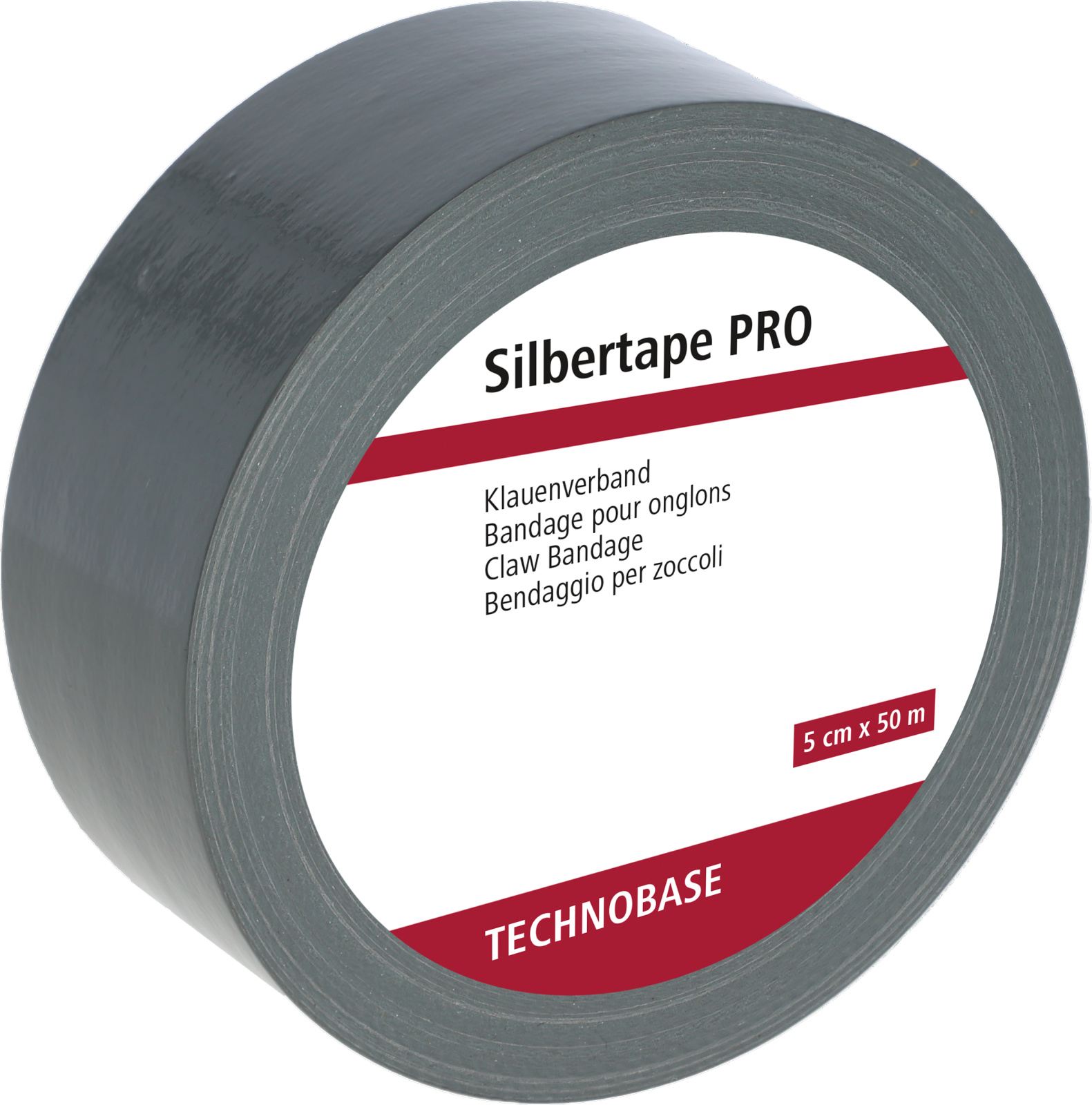Bandaż Silbertape do racic i kopyt, 50 m x 50 mm, srebrny 