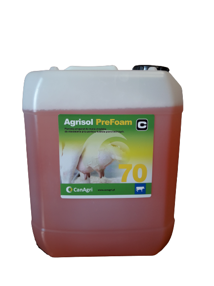 Pianowy płyn do mycia wymion Agrisol Pre Foam 70, 10 kg