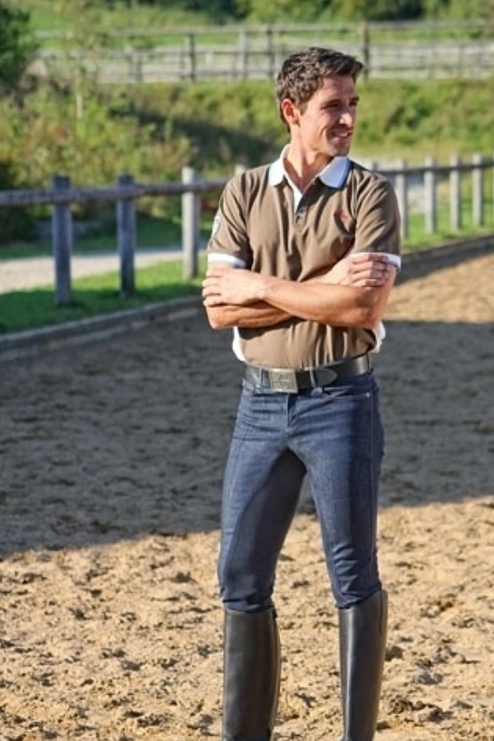 Bryczesy Riding Denim Men blue denim 44