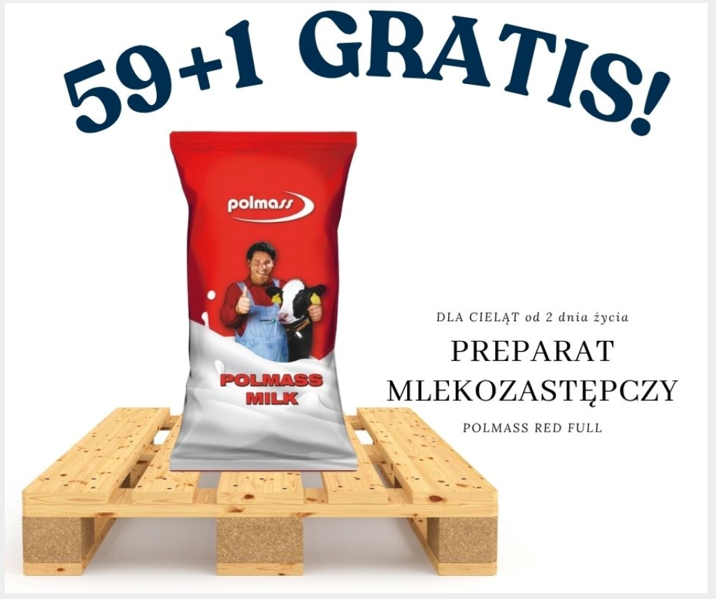 59+1 GRATIS Preparat mlekozastępczy RED FULL Polmass 20kg