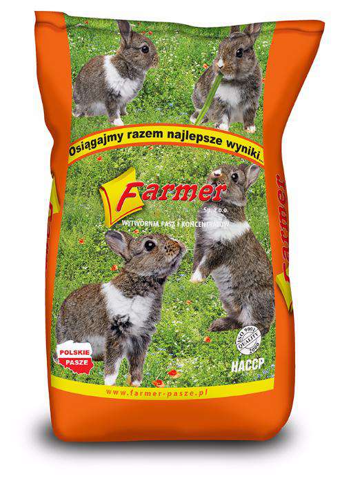 Pasza królik rosnący FARMER 25 kg 