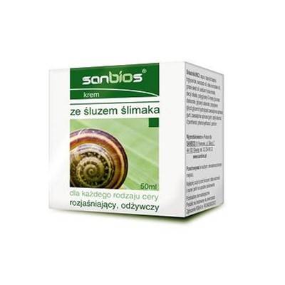 SANBIOS Krem do twarzy ze Śluzem Ślimaka 50ml