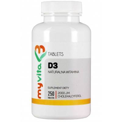 MYVITA Witamina D3 2000j.m., 250 tabl.