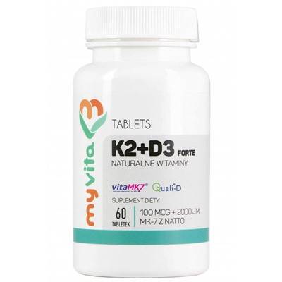 MYVITA K2+D3 Forte 100mcg+2000j.m.  60 tabl.