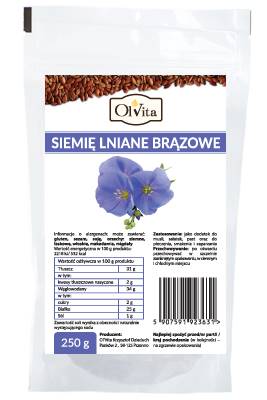 OLVITA Siemię lniane brązowe 250g